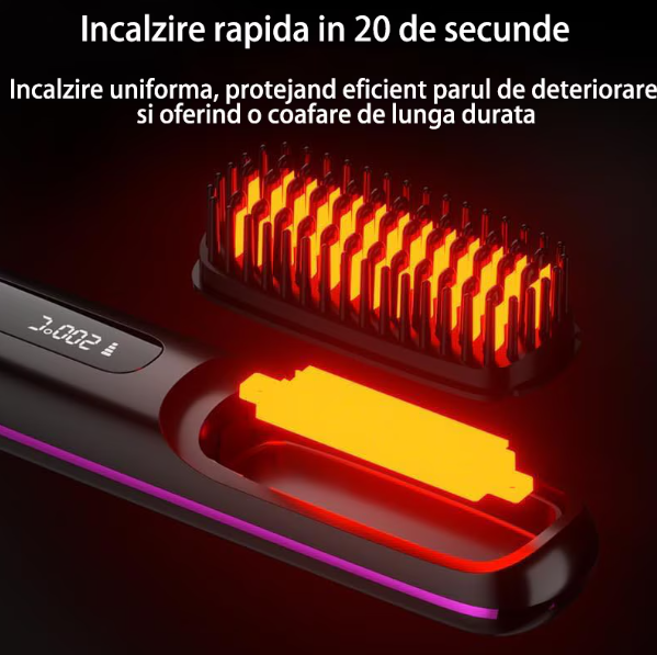 Perie încălzită pentru îndreptare